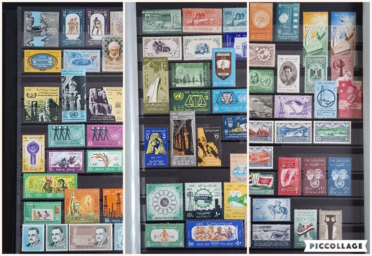 Tutti i francobolli: UAR 1958 - 1971. Postfrisch. – Nuovo (secondo la descrizione) da Schaffhausen venduto da Mea_85