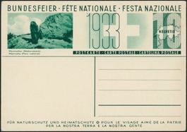 1933 - Pro Patria - Bundesfeierkarte - ungebraucht *
