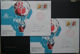 1974 Eröffnung Seedamm-Center Ballonpost Brief zu Eröffnung