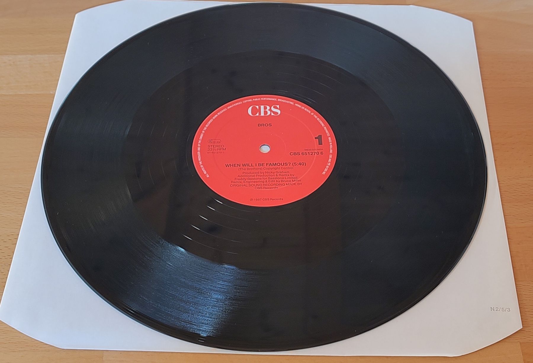 Schallplatten: Bros - When Will I Be Famous? - Maxi Single Schallplatte Top – Gebraucht aus Bonaduz von Gluehwuermchen44 2