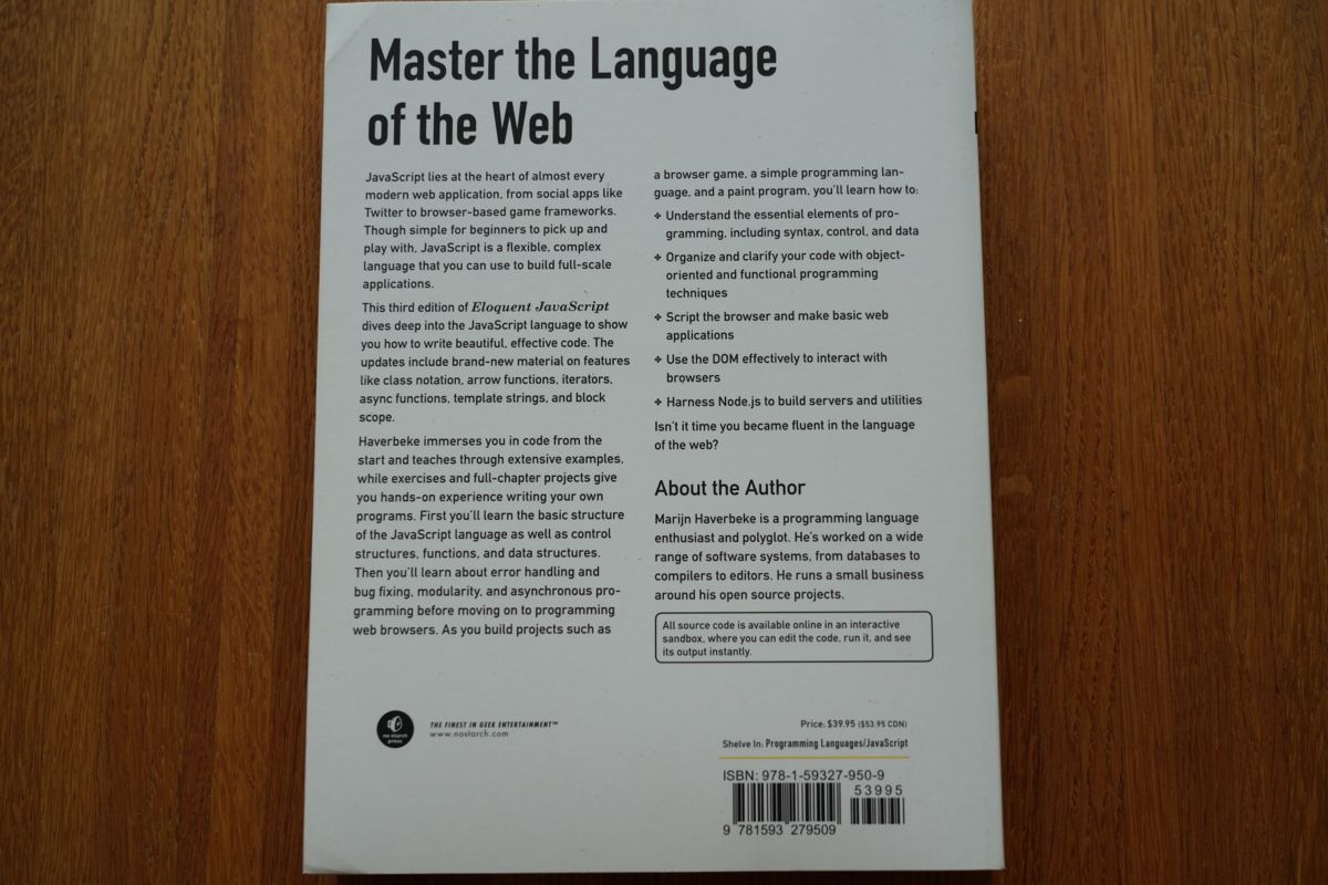 Libri: Eloquent Javascript, Englisch, neu! – Nuovo (secondo la descrizione) da Zürich venduto da cmono 1
