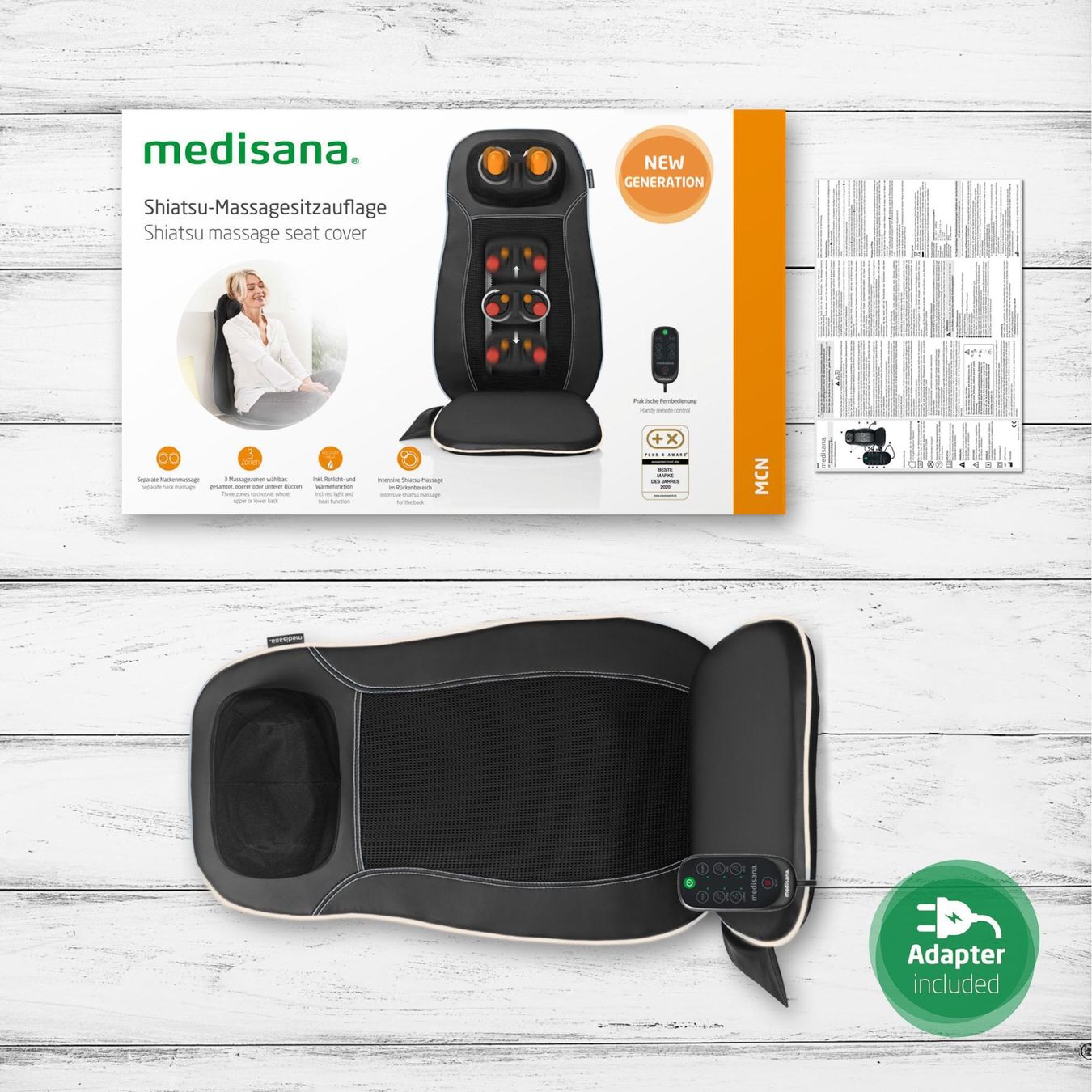 Medisana Dispositivi per massaggi: MCN Massagesitzauflage – Nuovo e nell'imballaggio originale da Wängi venduto da SPCSHOP 5