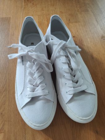 Navyboot weisse Stoffsneaker, 42, 1x getragen