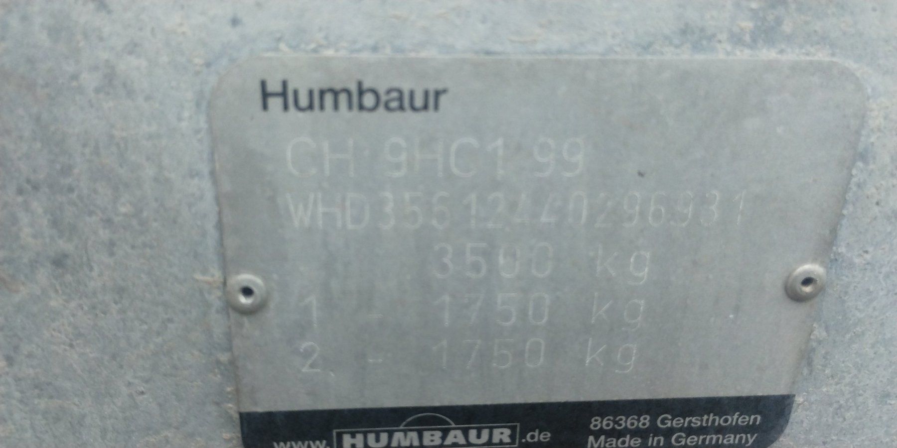 Humbaur Rimorchi: Anhänger mit Blachengestell Occ. – Usato da Alterswil FR venduto da pipo048 5