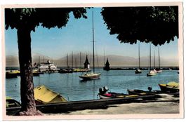 Morges, le port, circulée 1959