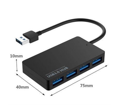 Hub & Switch: Hub USB-3.0 / USB-C / Multiport, 4-Port, Switch, ULTRA SMALL – Nuovo e nell'imballaggio originale da Hinwil venduto da Sevenshop 1