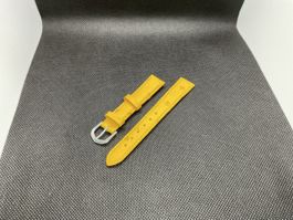 Cinturino in pelle giallo 16mm