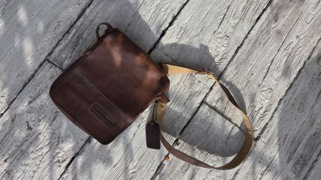 vintage aunts & uncle Anhängetasche Leder