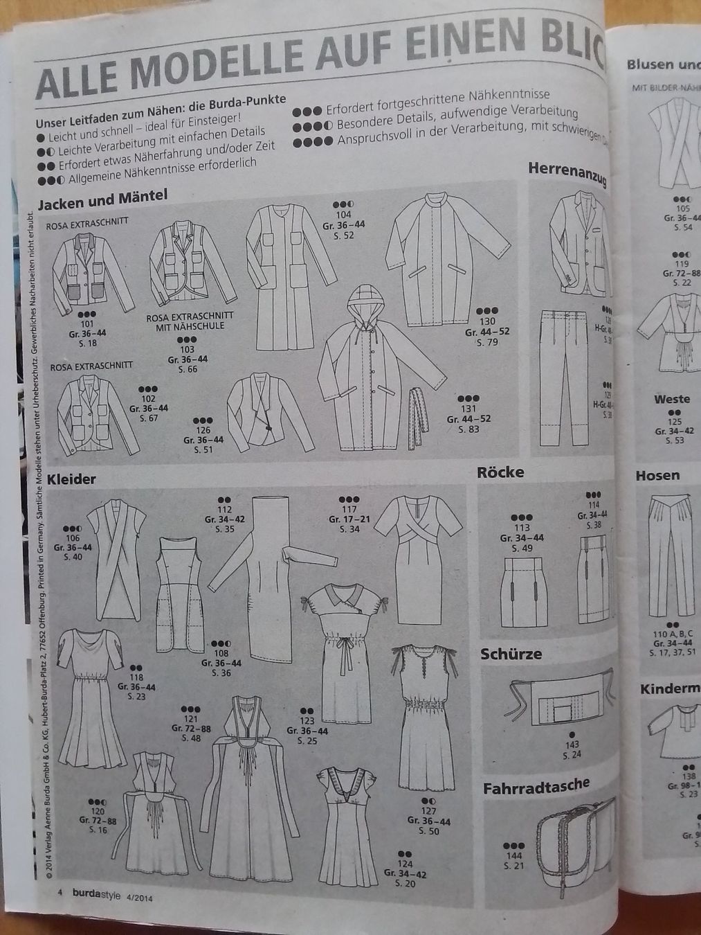 Cartamodelli: Burda Schnittmuster Heft – Usato da gasel venduto da ursula022 2