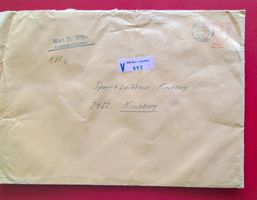 WERTBRIEF V LABEL FREISTEMPEL BERN SPARKASSE KIRCHBERG 1967