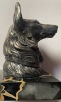 Tête de chien policier, signée RUITONY
