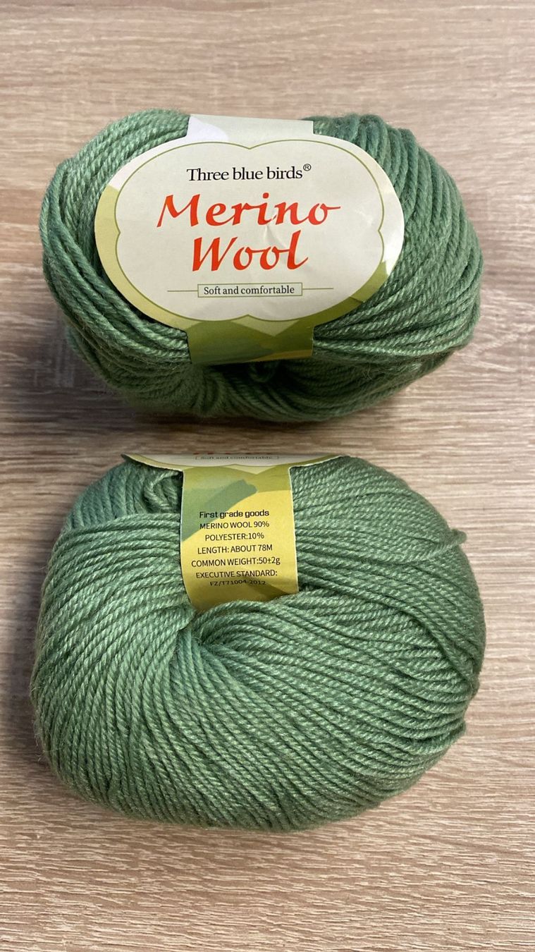 Lana: 6 x ca. 50 g Merino Wool, grün – Nuovo e nell'imballaggio originale da Wagenhausen venduto da Svema