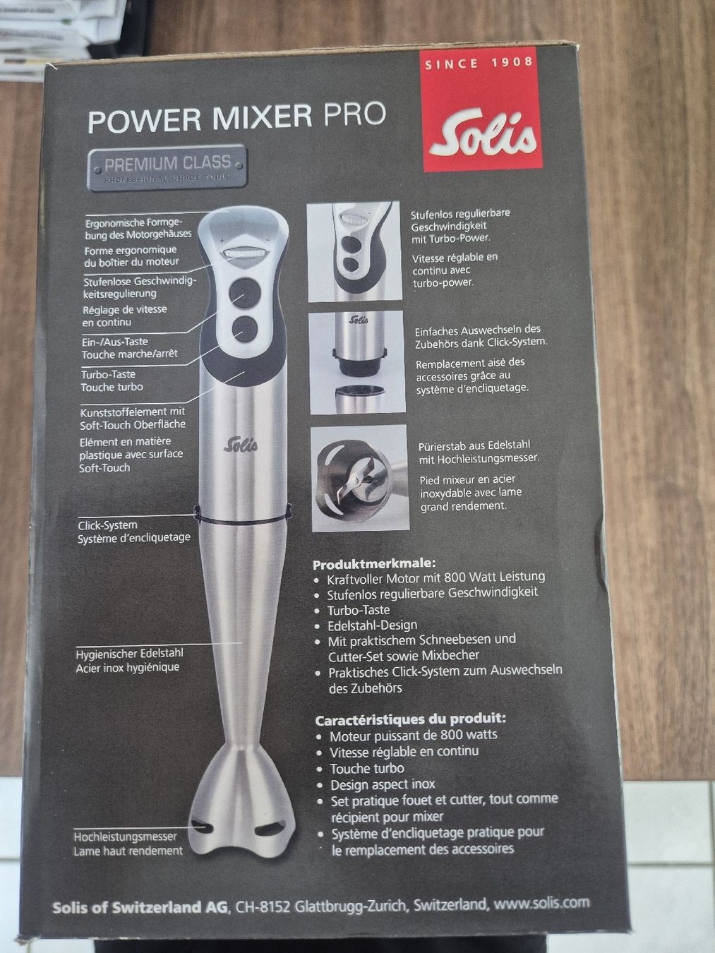 Solis Appareils de cuisine: Solis Power Mixer Pro 800W neu – Neuf avec emballage d'origine à Steffisburg par Mallekobold 1