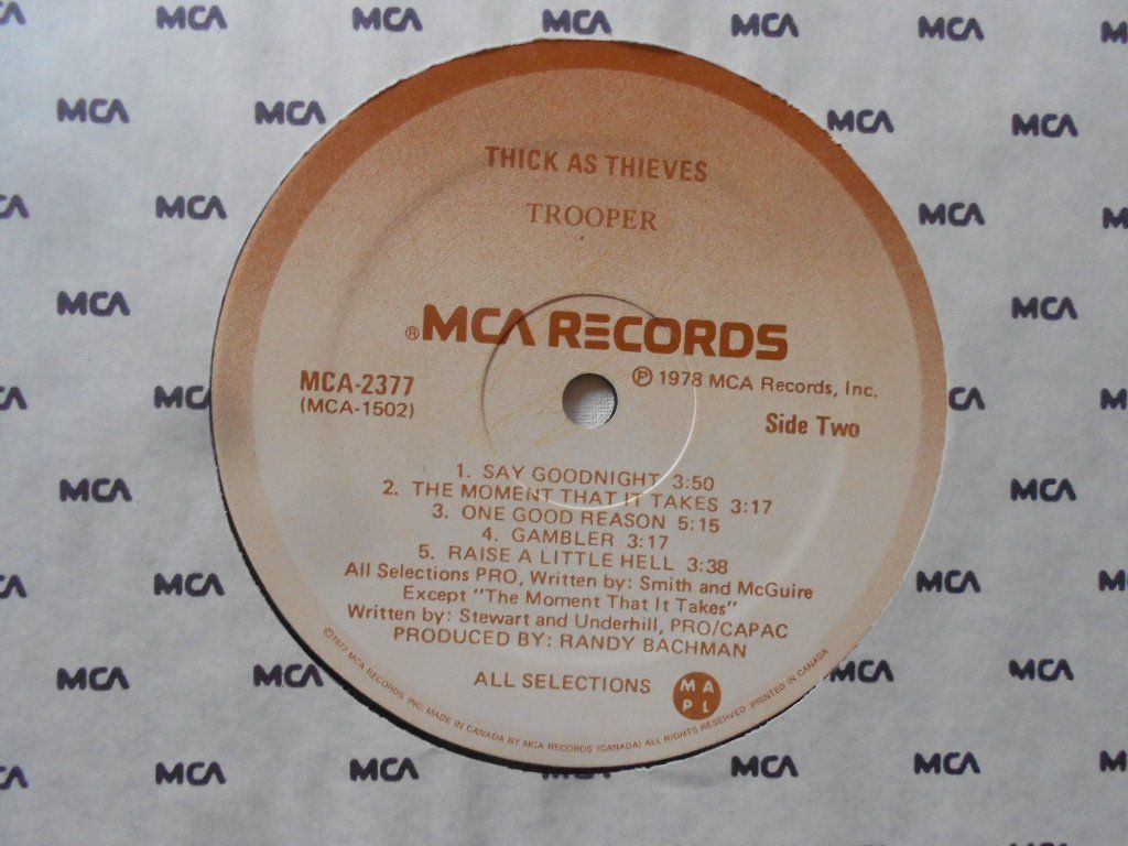 Schallplatten: TROOPER  -  THICK AS THIEVES – Gebraucht aus Bex von Giorgiob 3