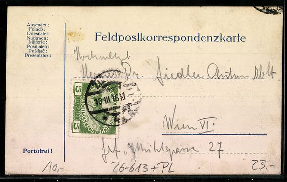 Cartoline postali: Handgemalt: Boza-Gora, Kirche in der Nat – Usato da Berlin venduto da bartko-reher 1