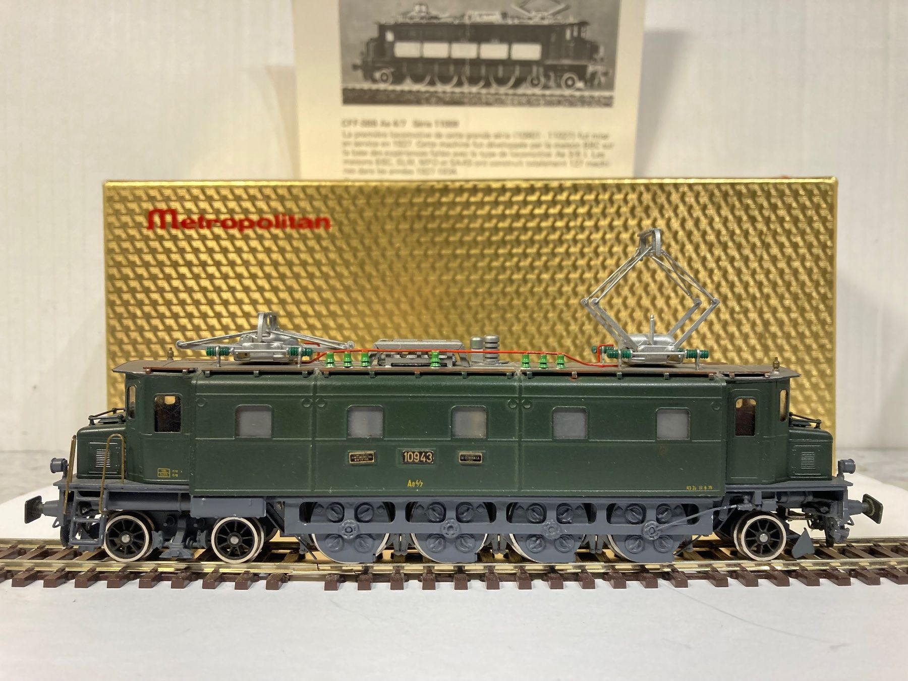 Metropolitan Modelleisenbahnen: Metrop SBB Ae 4/7 10943 Messingmodell HO DC – Neu (gemäss Beschreibung) aus Jona von Bra-Aug 1