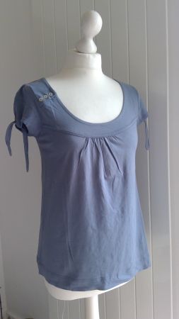 T-shirt bleu SPOT, taille M, coton 100%