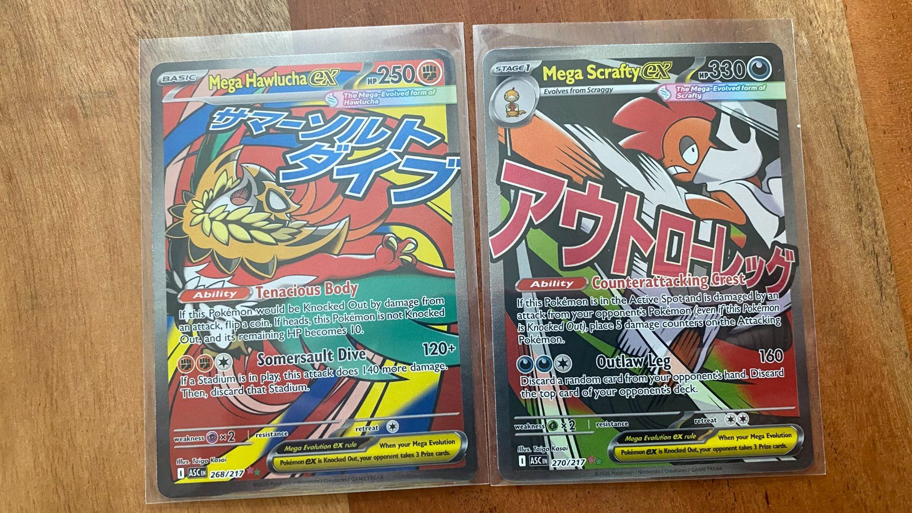 Pokémon Carte collezionabili: Mega Hawlucha ex & Mega Scrafty ex ASC set EN – Usato da Winterthur venduto da PikaPoki