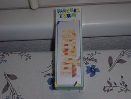 Wackelturm Spiel Holz