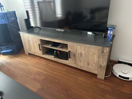 TV-Board Holzoptik mit Ablagefächern guter Zustand