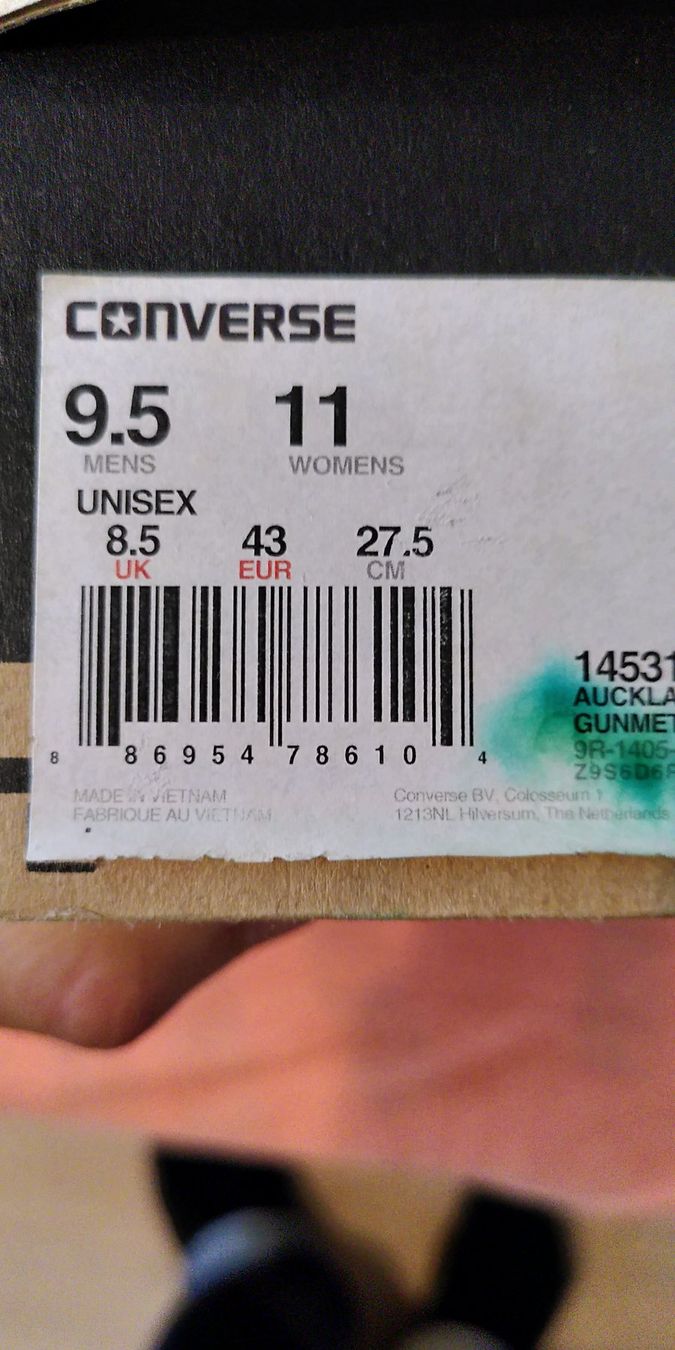 Converse Scarpe da uomo: Converse Sneaker in Grau, Weiss, Grün Gr. 43 – Nuovo e nell'imballaggio originale da Zürich venduto da alessa88 4