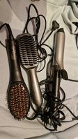 Loockenstab und 2x Haarglätterbürste mit Kabel