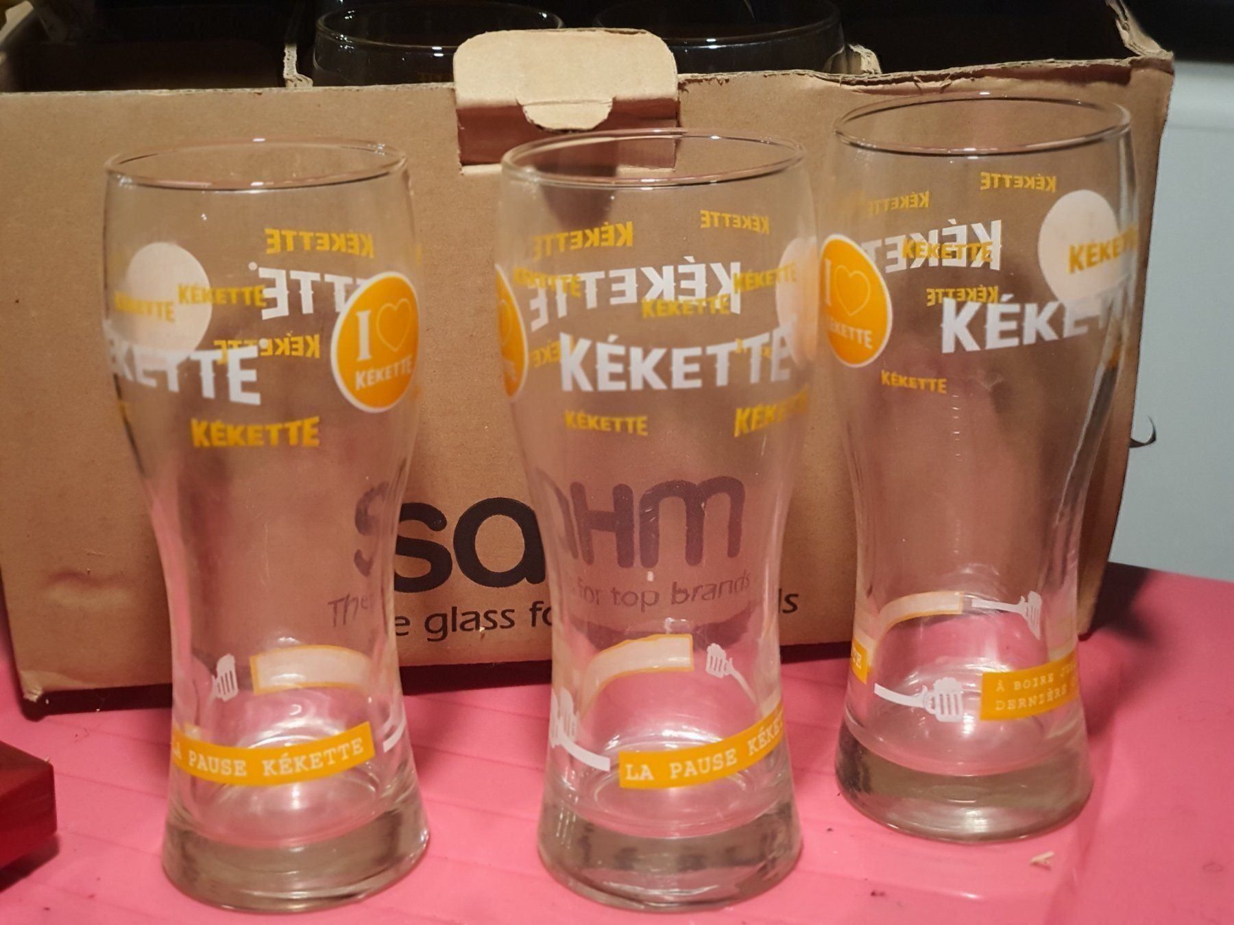 Gläser: 8 verres Kekette a bières 25cl – Gebraucht aus DUGNY (-Leytron) von Rdeny 2