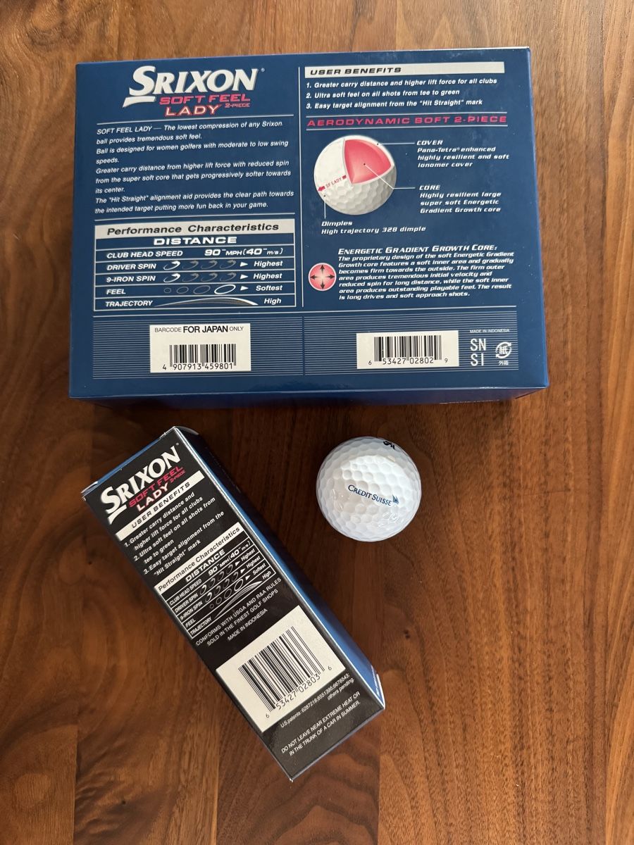 Srixon Palloni: Golfbälle Srixon Soft Feel Lady neu x 12 – Nuovo e nell'imballaggio originale da Riken AG venduto da ClaudiaChristina