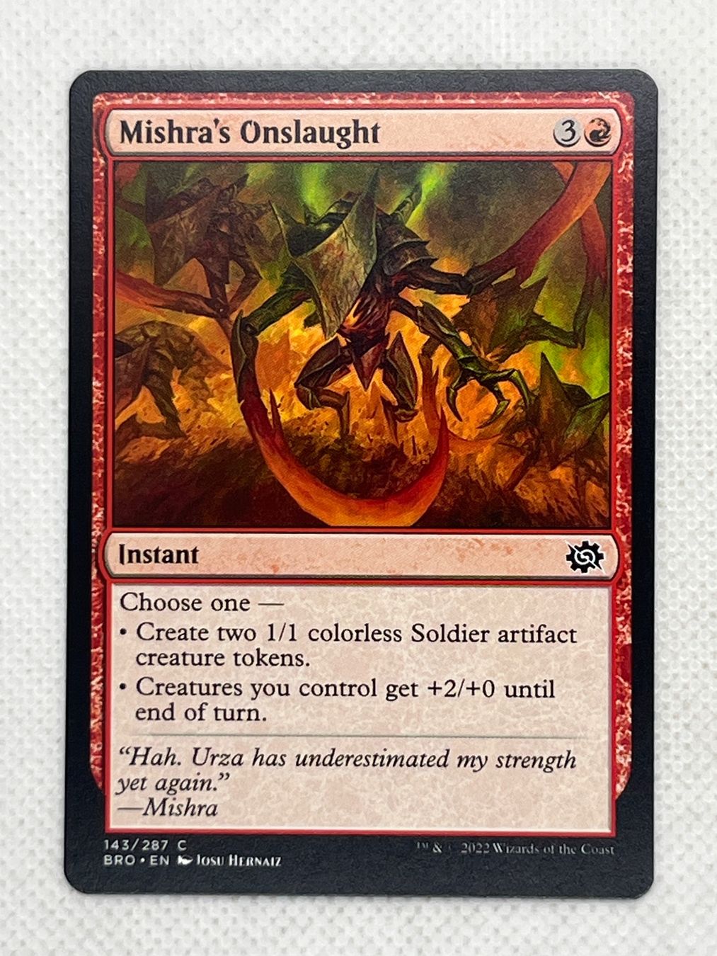 Magic The Gathering Carte collezionabili: MTG Mishra's Onslaught BRO 143 Englisch Common – Usato da Hinterkappelen venduto da Kim1992