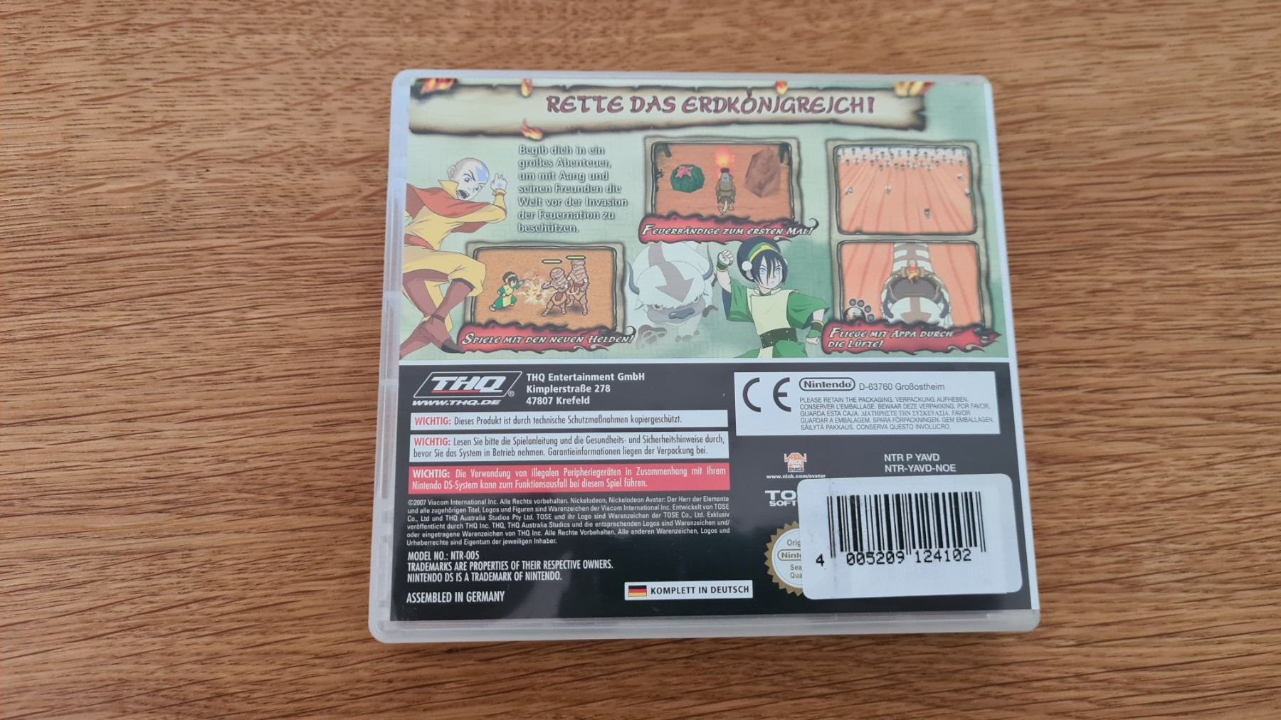 Nintendo Giochi: Avatar: Der Herr der Elemente - Die Erde brennt Nintendo – Usato da Winterthur venduto da stufaphi 2