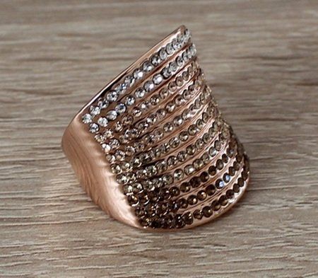 Anelli: Fingerring mit Strasssteinen – Nuovo (secondo la descrizione) da Schlatt TG venduto da glueckwunschkarte.22