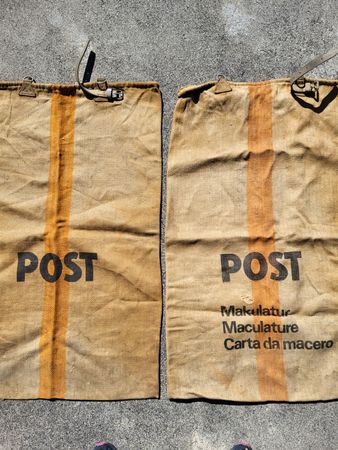  jutesack 2st.  post, industrie, sammeln, bild