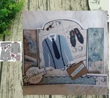 Neues  Stanzschablonen-Set Herren-Outfit NEU