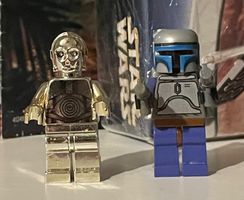 Lego Star Wars CHROME C-3Po & Jango Fett