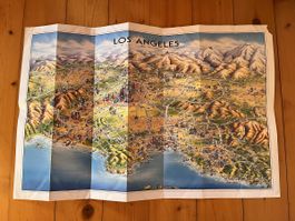 Map Karte Los Angeles USA