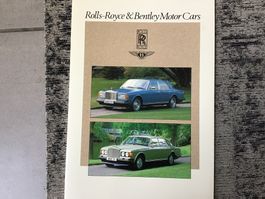 Rolls Royce & Bentley Motor Cars Faltprospekt 8 Seiten engl.