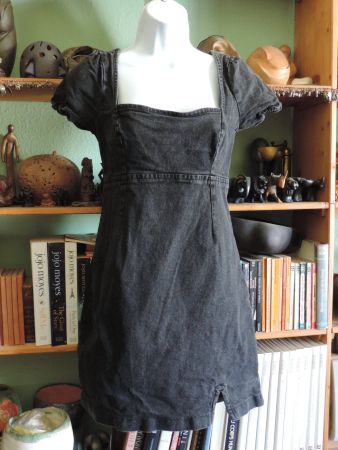 robe en jeans noir