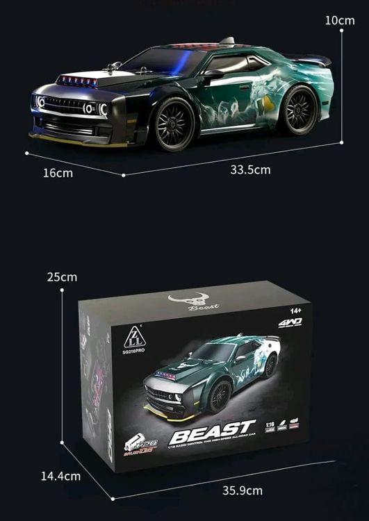 RC Kits de montage: Modellauto Rc 40 Km/h Drift Car 2.4G Spielzeug Modellbau Neu – Neuf avec emballage d'origine à Weinfelden par Shopwelt81 3