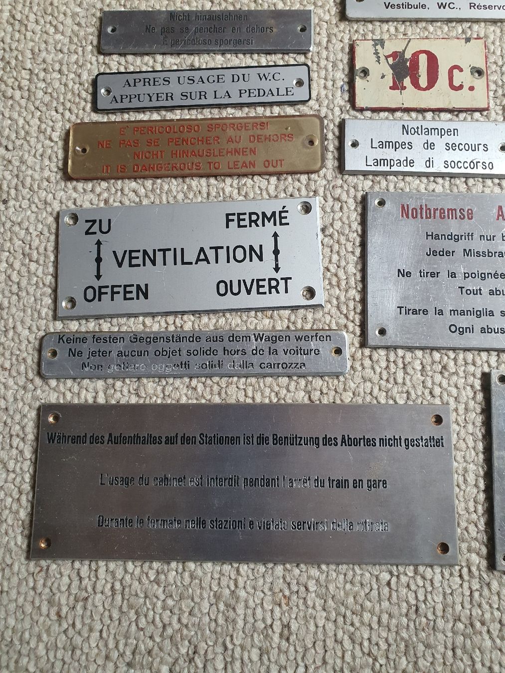 Insegne: Lot de plaques chemin de fer  – Usato da Lavey-Village venduto da Lofoten93 4