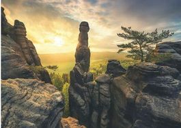 Puzzle 1000 Teile, Monolith Elbe Sandstone Mountains