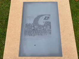 seltene alte Druckplatte von Iwan E. Hugentobler