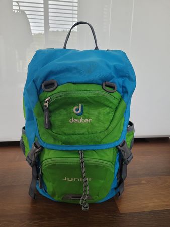 Deuter Junior Kinderrucksack blau grün guter Zustand