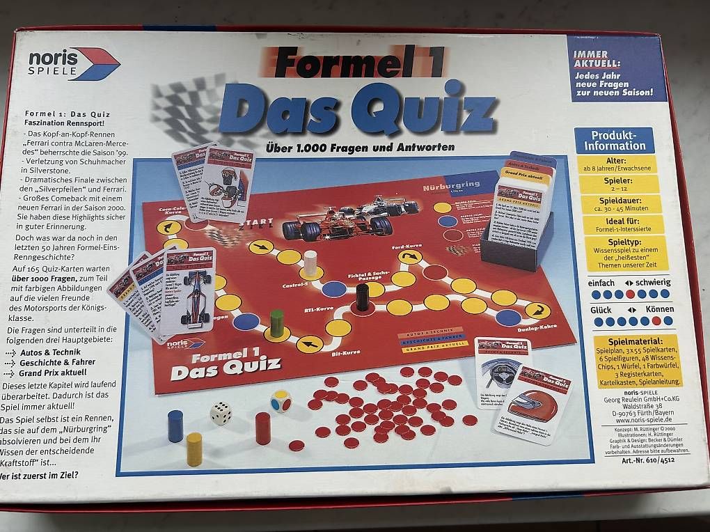 Spiele: Formel 1-das Quiz – Neu und originalverpackt aus Merishausen von Yvili 1