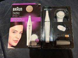 Braun FaceSpa Mini-Epilator + Gesichtsreinigungsbürste