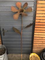Gartendeko Rostdeko Blumen Vintagedeko Rostblume Garten