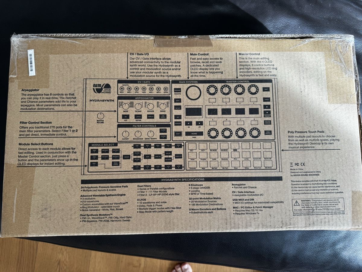 Instruments de musique: ASM Hydrasynth Desktop mit vielen Soundsets! – D'occasion à Zürich par 1cut2 6