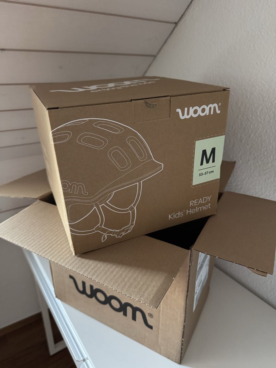 Woom Caschi: NEU Woom READY Kinderhelm Grösse M, 53-57 cm – Nuovo e nell'imballaggio originale da Riedikon venduto da fox222 5