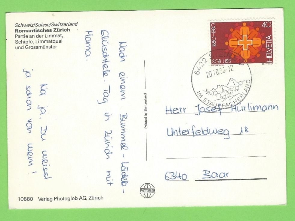 Cartoline postali: Romantisches Zürich – Usato da Zürich venduto da t24_de 1