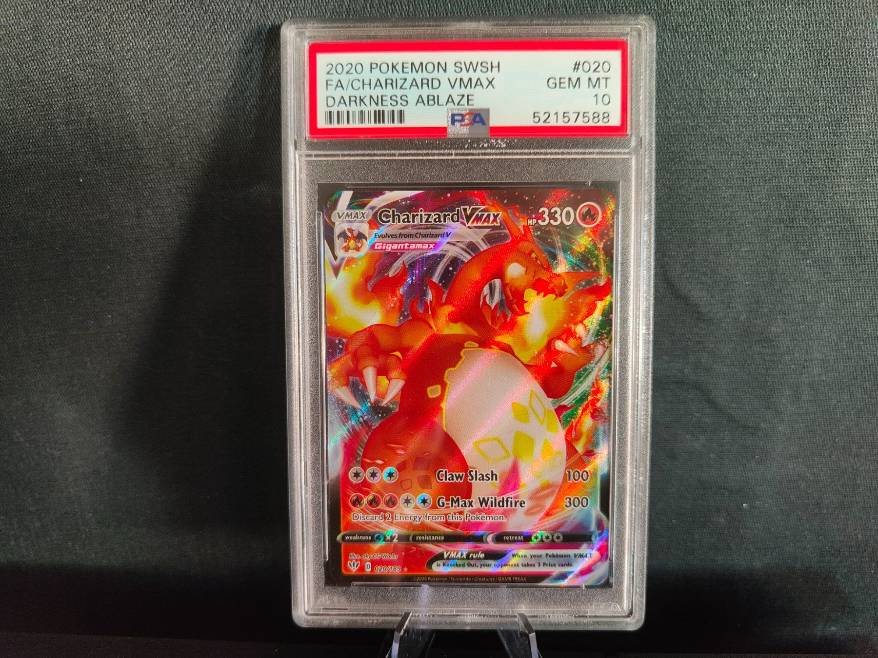 Pokémon Sammelbilder & Trading cards: Pokemon FA Charizard VMax PSA 10 #20 (2) – Gebraucht aus Männedorf von Molum