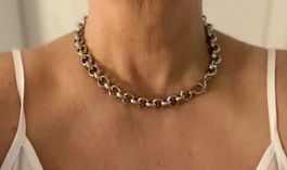 Schmuck-Set. (925 Silber Kette & Armband -Erbskette 45/18 cm